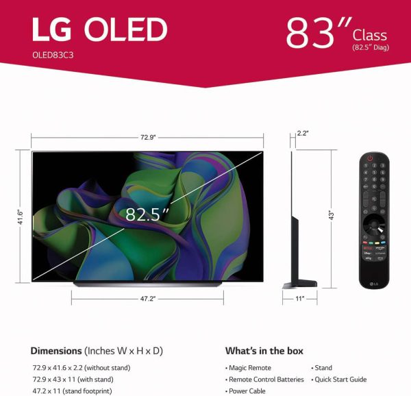تلویزیون 2023 الجی 83 اینچ اولد LG OLED83C3